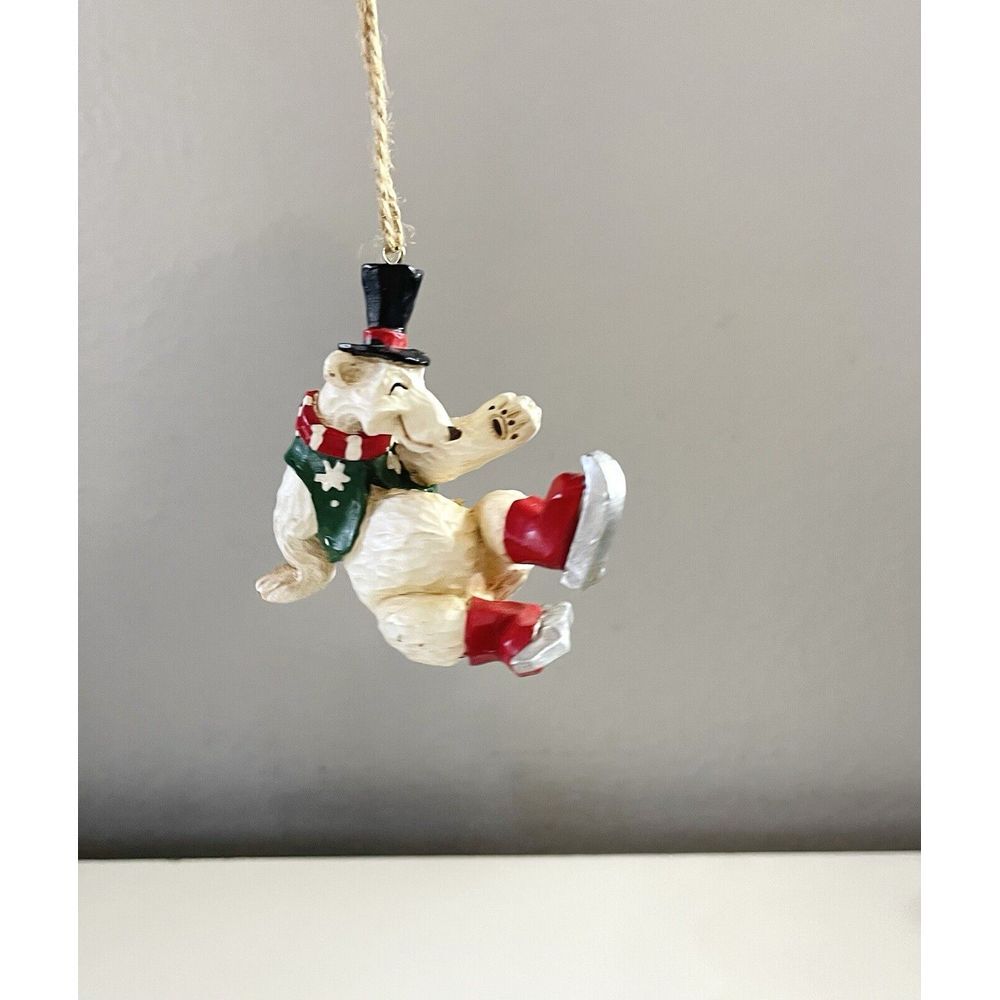 VTG Christmas‎ Ornament Dancing Skiing Polar Bear